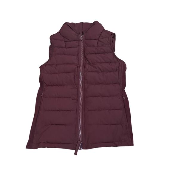Univeral Standard USOU1231 Sport Puffer Vest Burgundy Full Zip Size 4XS US 0 New - Picture 1 of 5